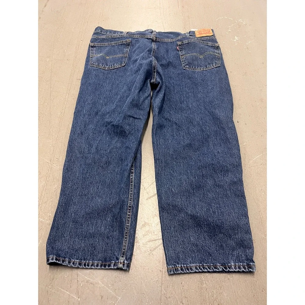 Levi's 550 Jeans Men's Blue Denim Pockets Relaxed Fit Straight Classic‎ - 48X29